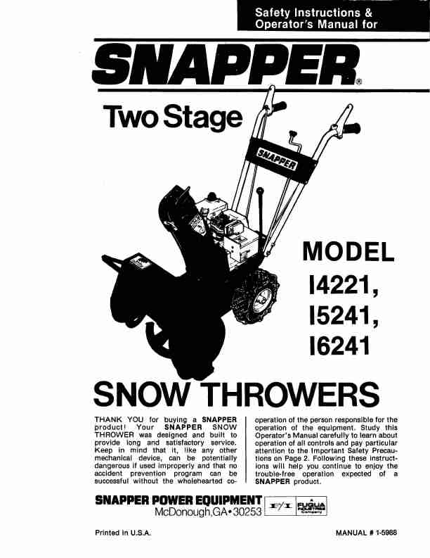 Snapper Snow Blower I4221-page_pdf